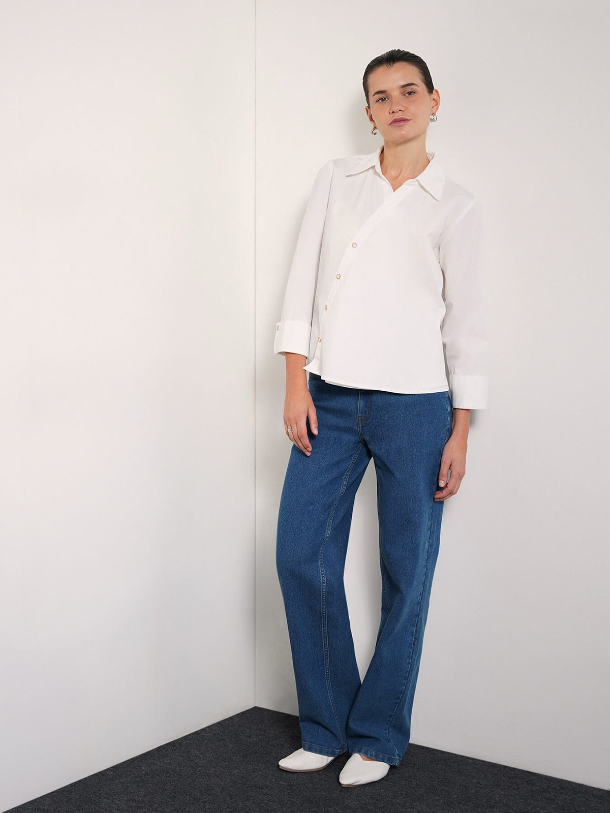 Pure Cotton Shirt - Off-White