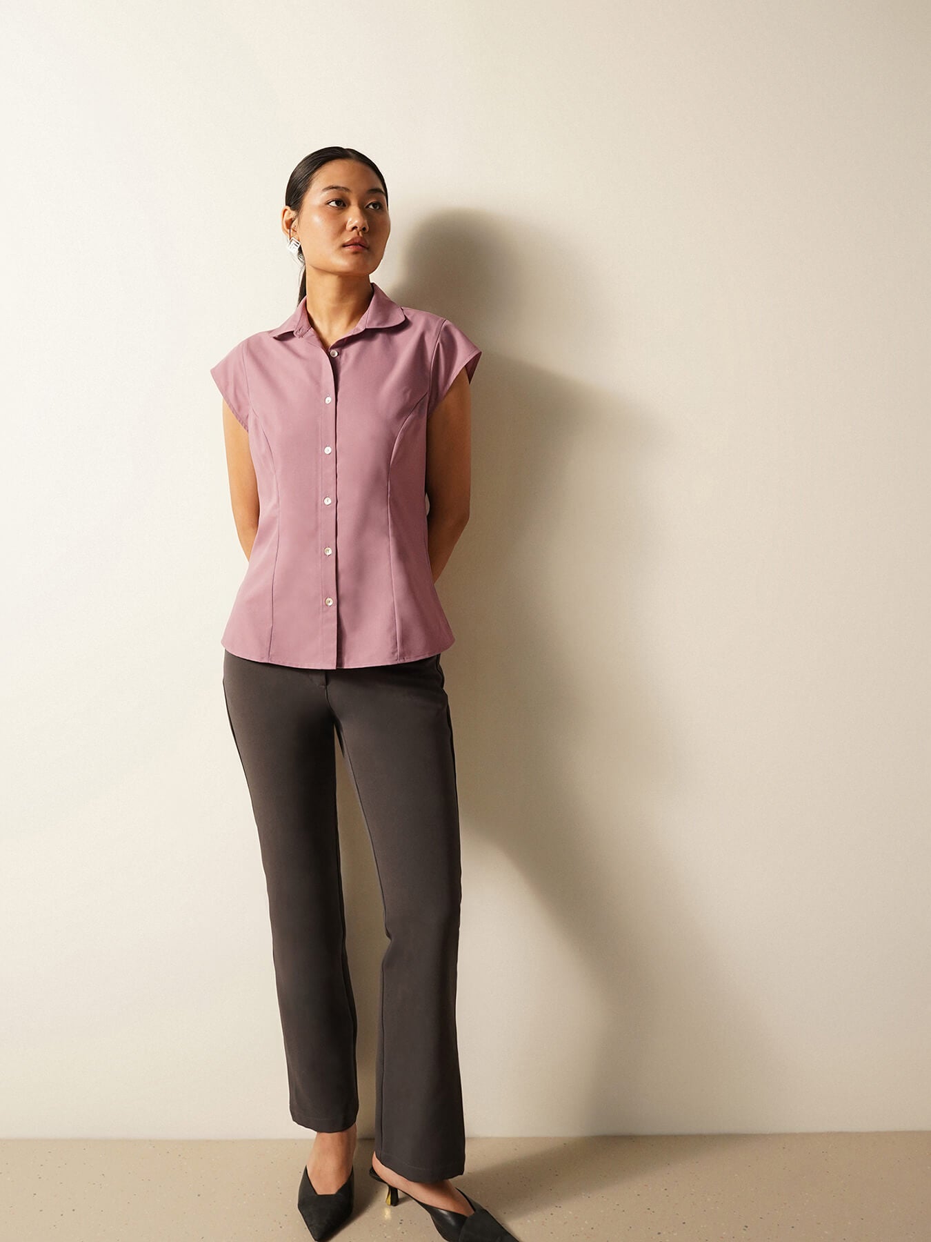 Button-Down Shirt - Dusty Pink