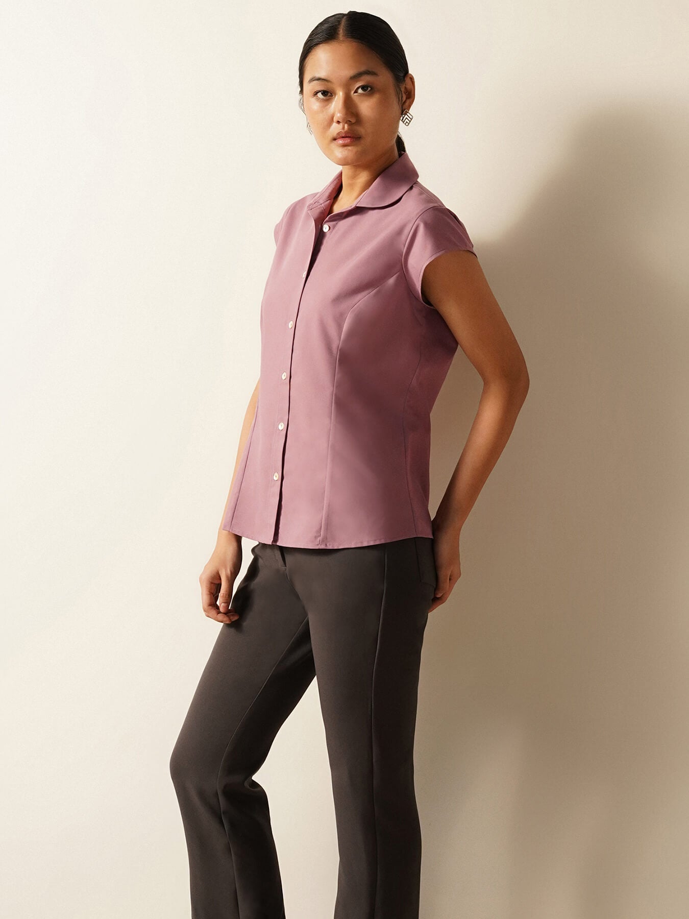 Button-Down Shirt - Dusty Pink
