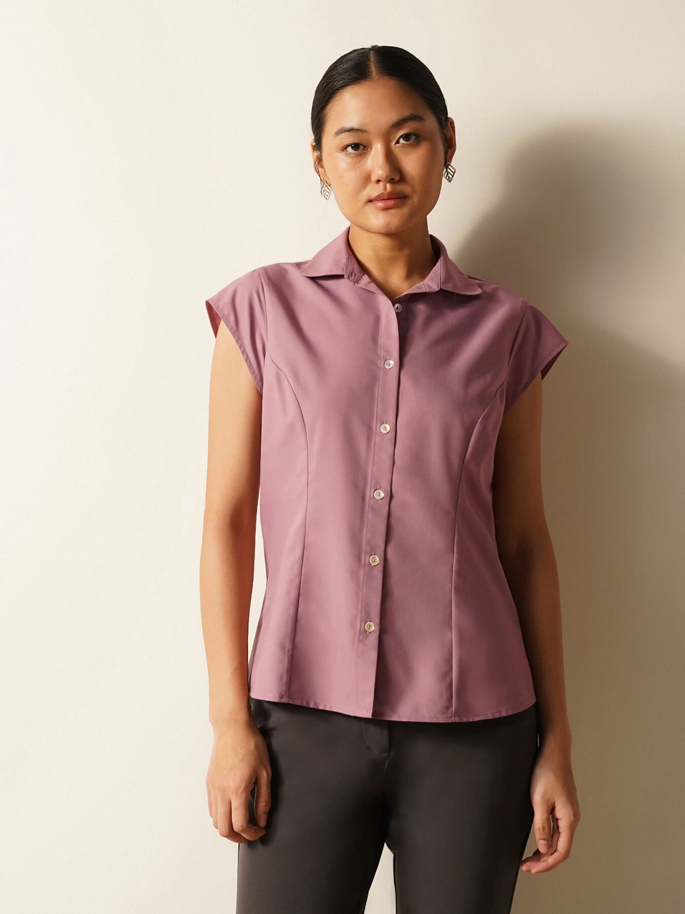 Button-Down Shirt - Dusty Pink