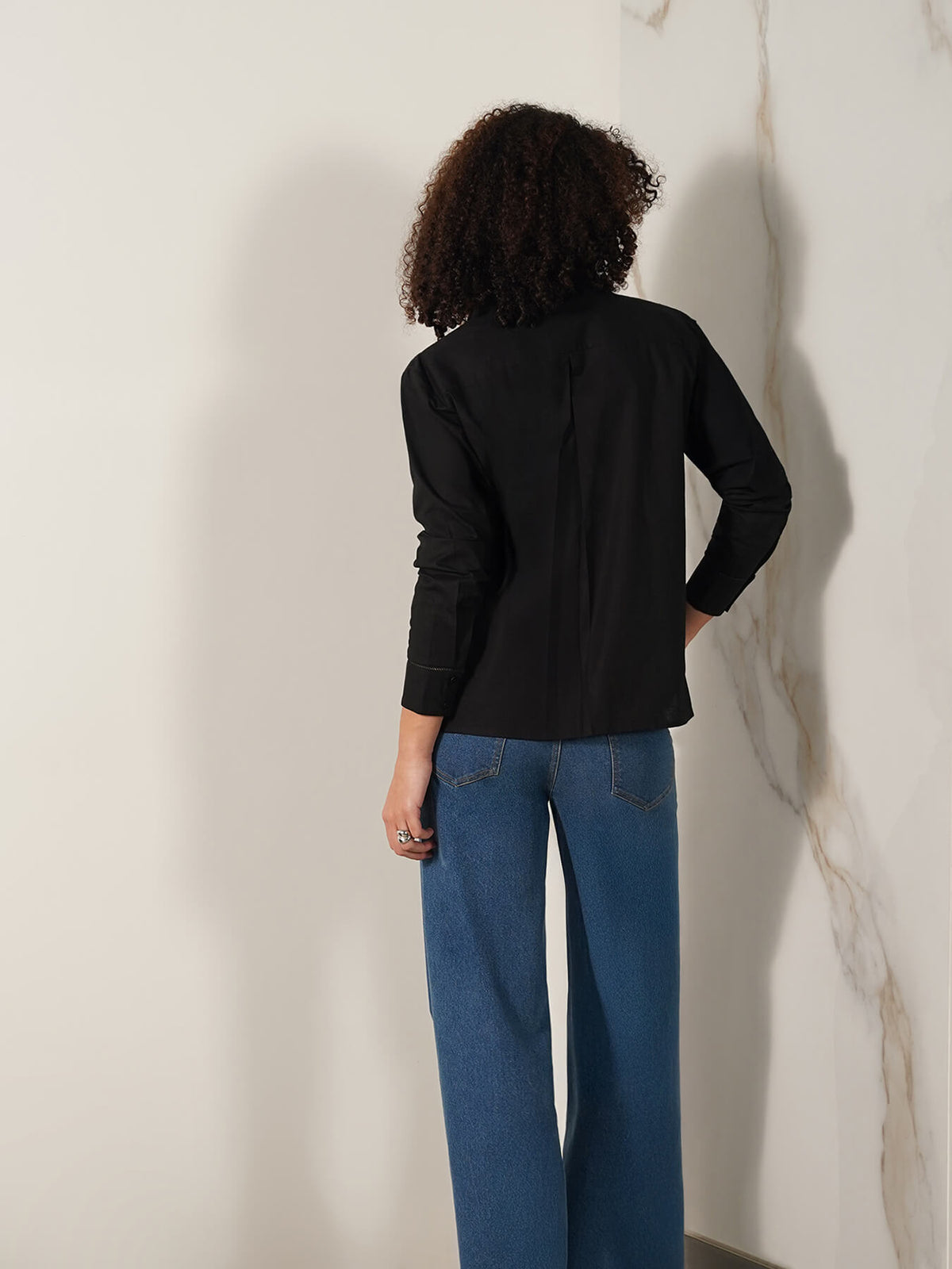 Pure Cotton Shirt - Black
