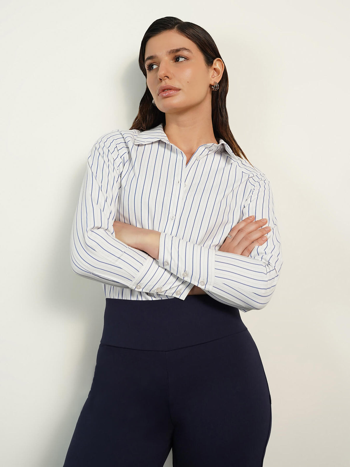 Striped Shirt - White