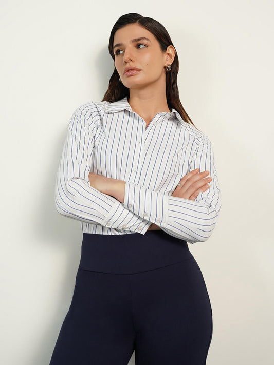 Striped Shirt - White