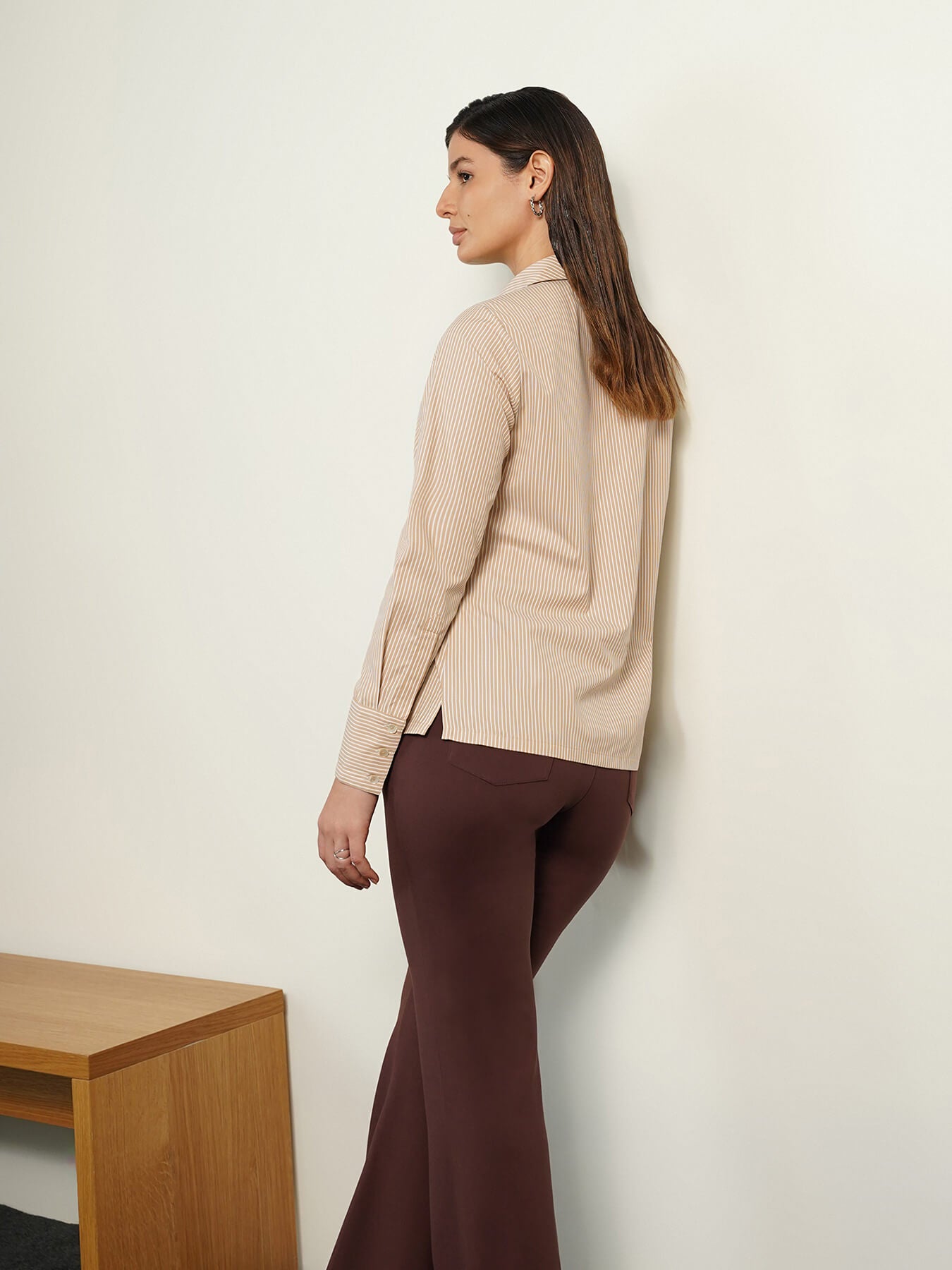 Striped Shirt - Beige