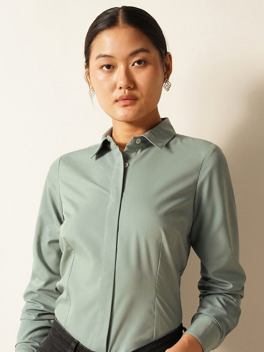 Button-Down Shirt - Sage Green