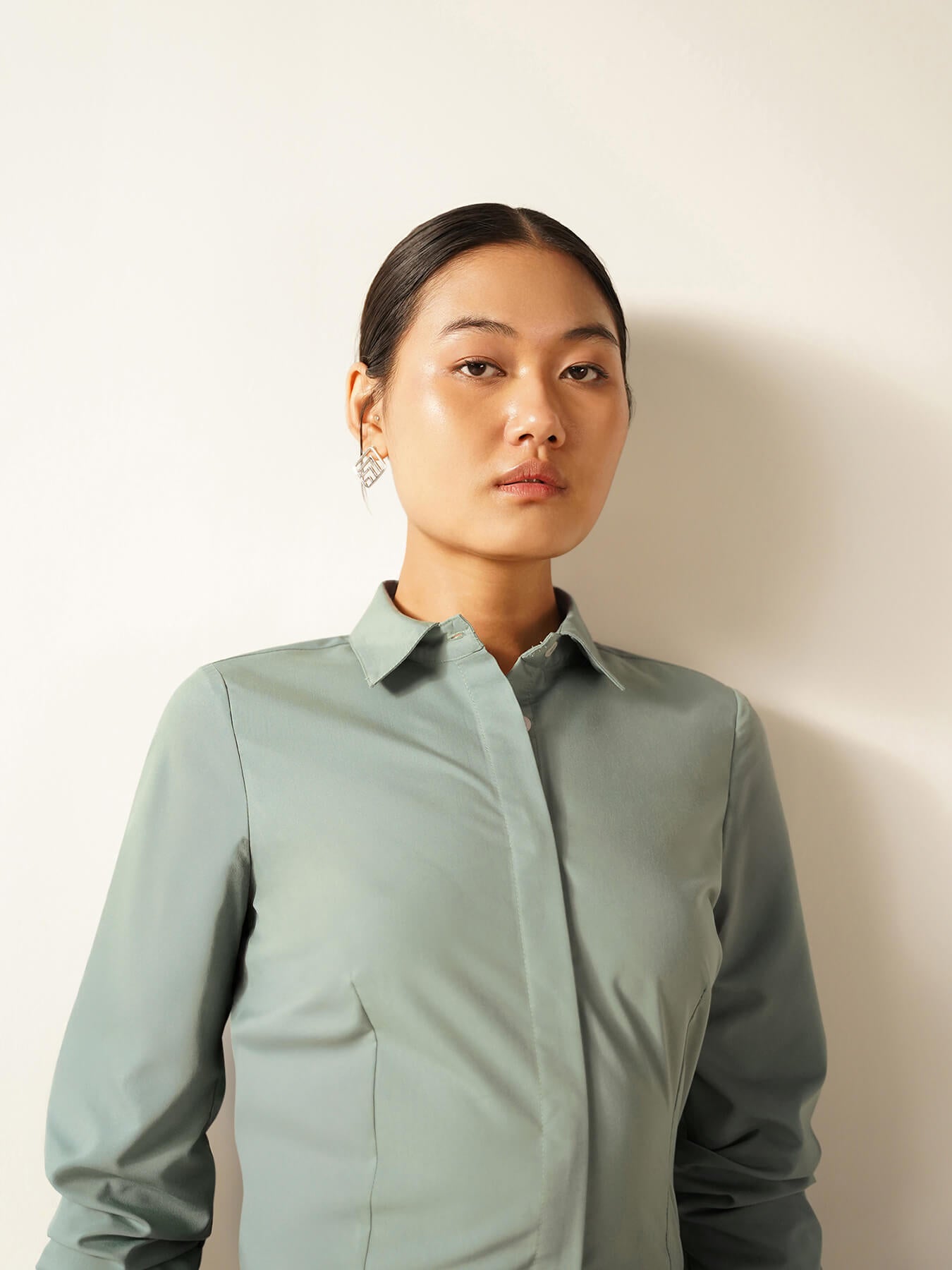 Button-Down Shirt - Sage Green