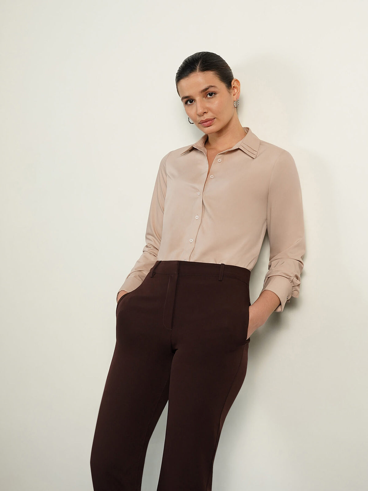 Button-Down Shirt - Beige