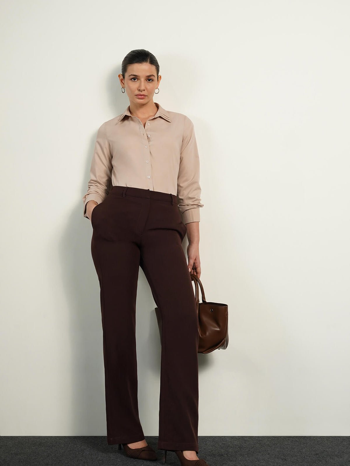 Button-Down Shirt - Beige
