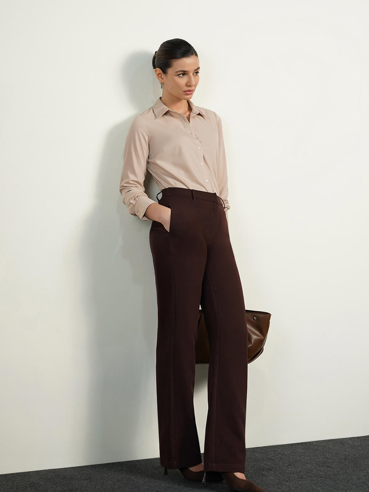 Button-Down Shirt - Beige