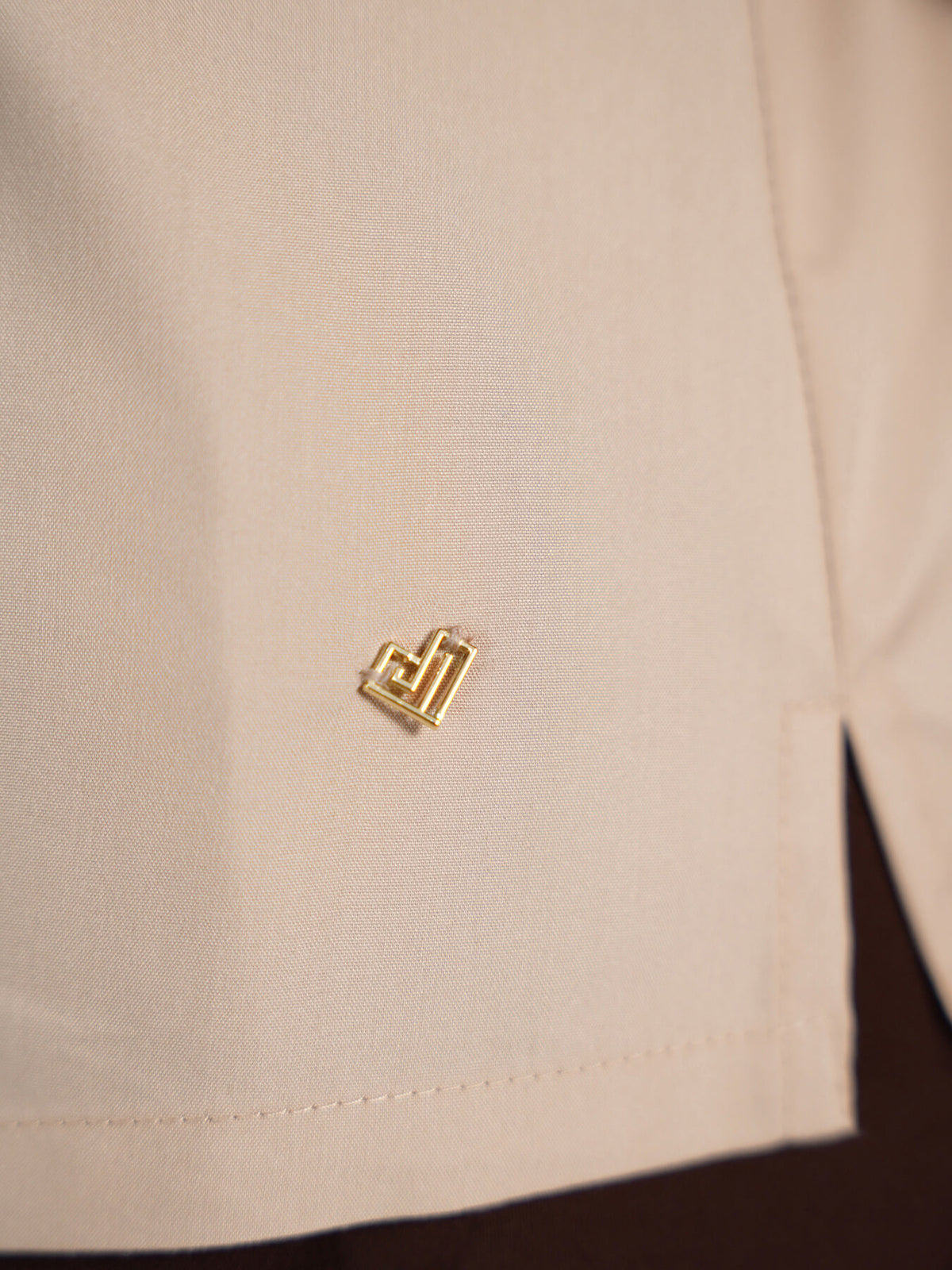 Button-Down Shirt - Beige
