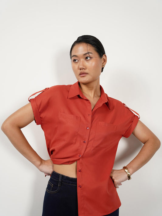 Short Sleeve Shirt - Orange
