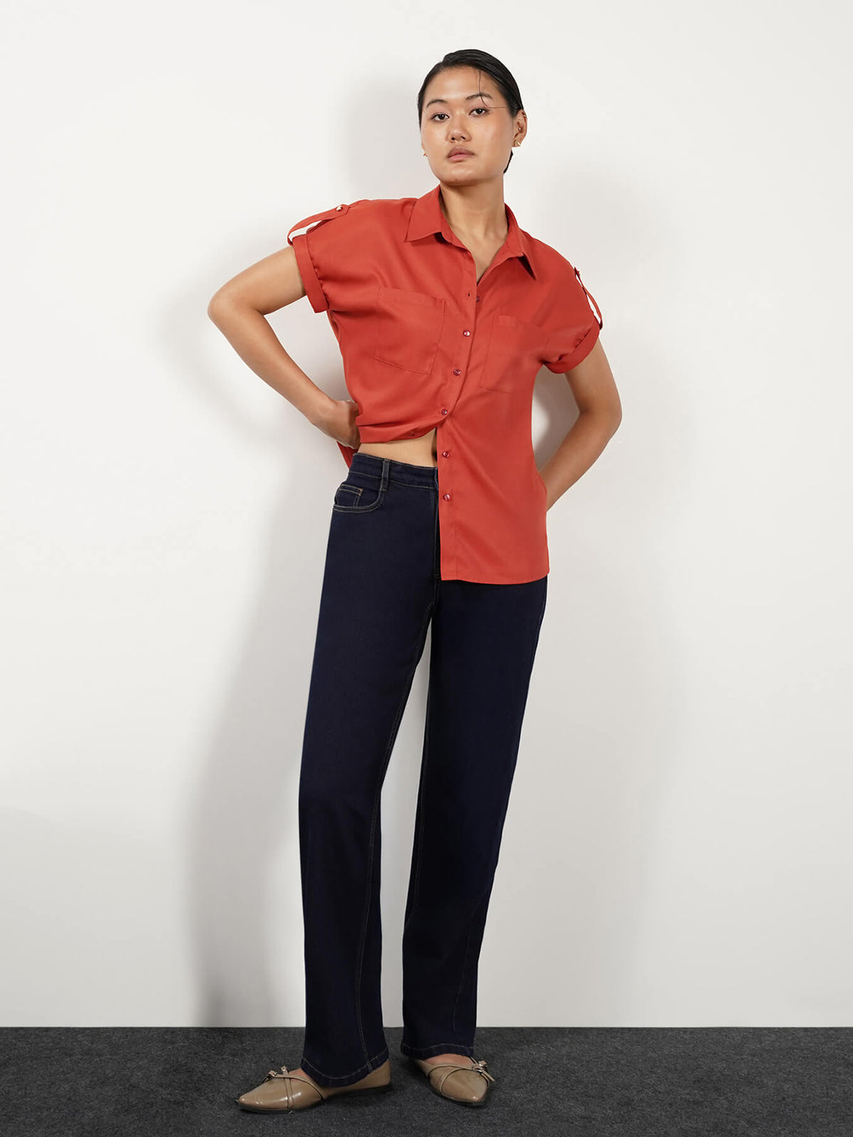 Short Sleeve Shirt - Orange