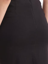 Stretchable Pencil Skirt - Black