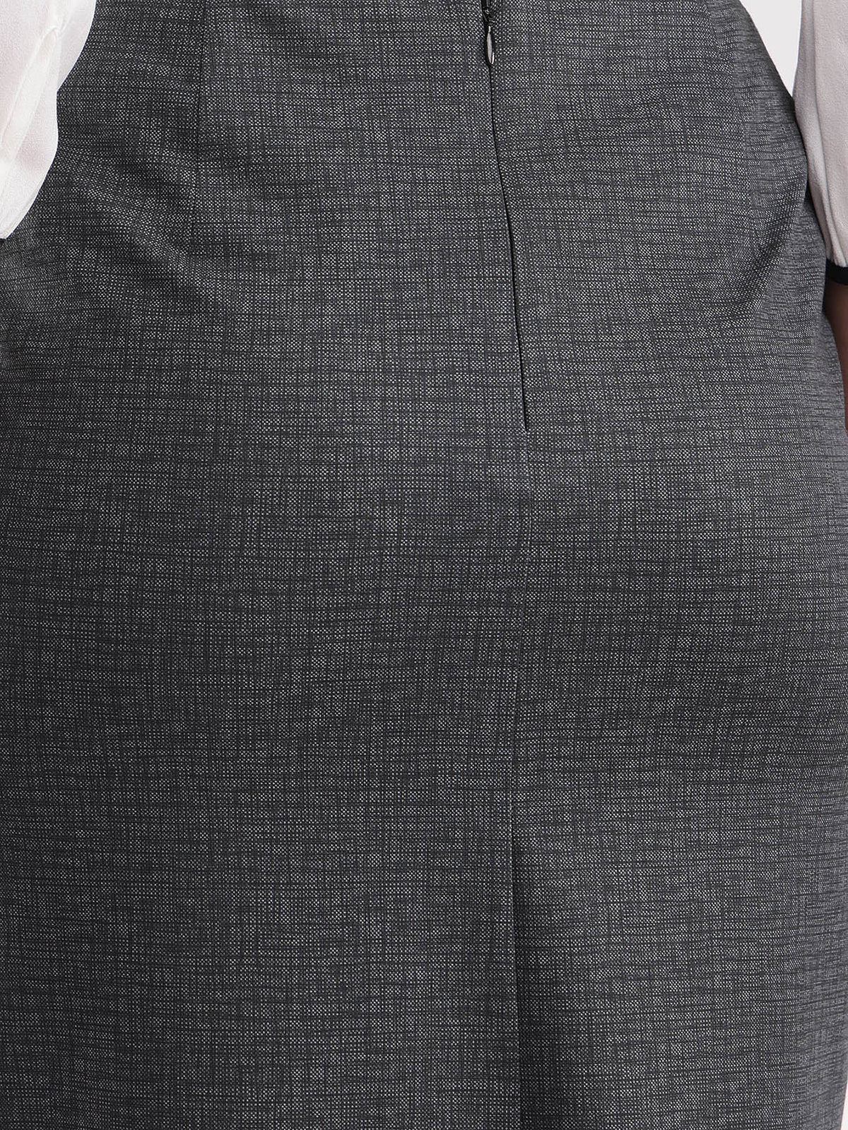 Stretchable Pencil Skirt - Grey