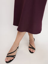 A-line Skirt - Wine