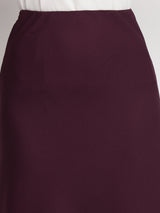 A-line Skirt - Wine