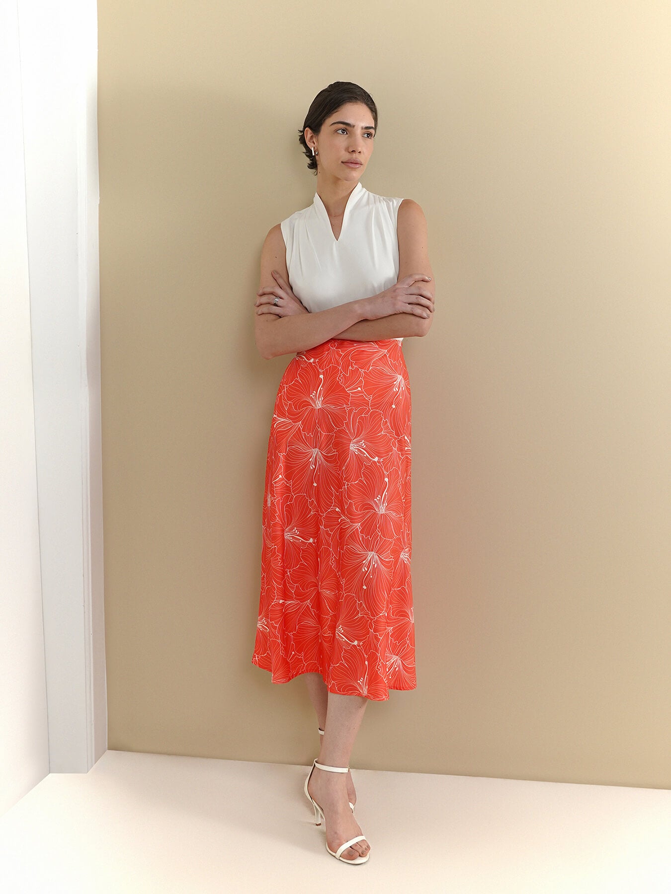 A-Line Skirt - Orange