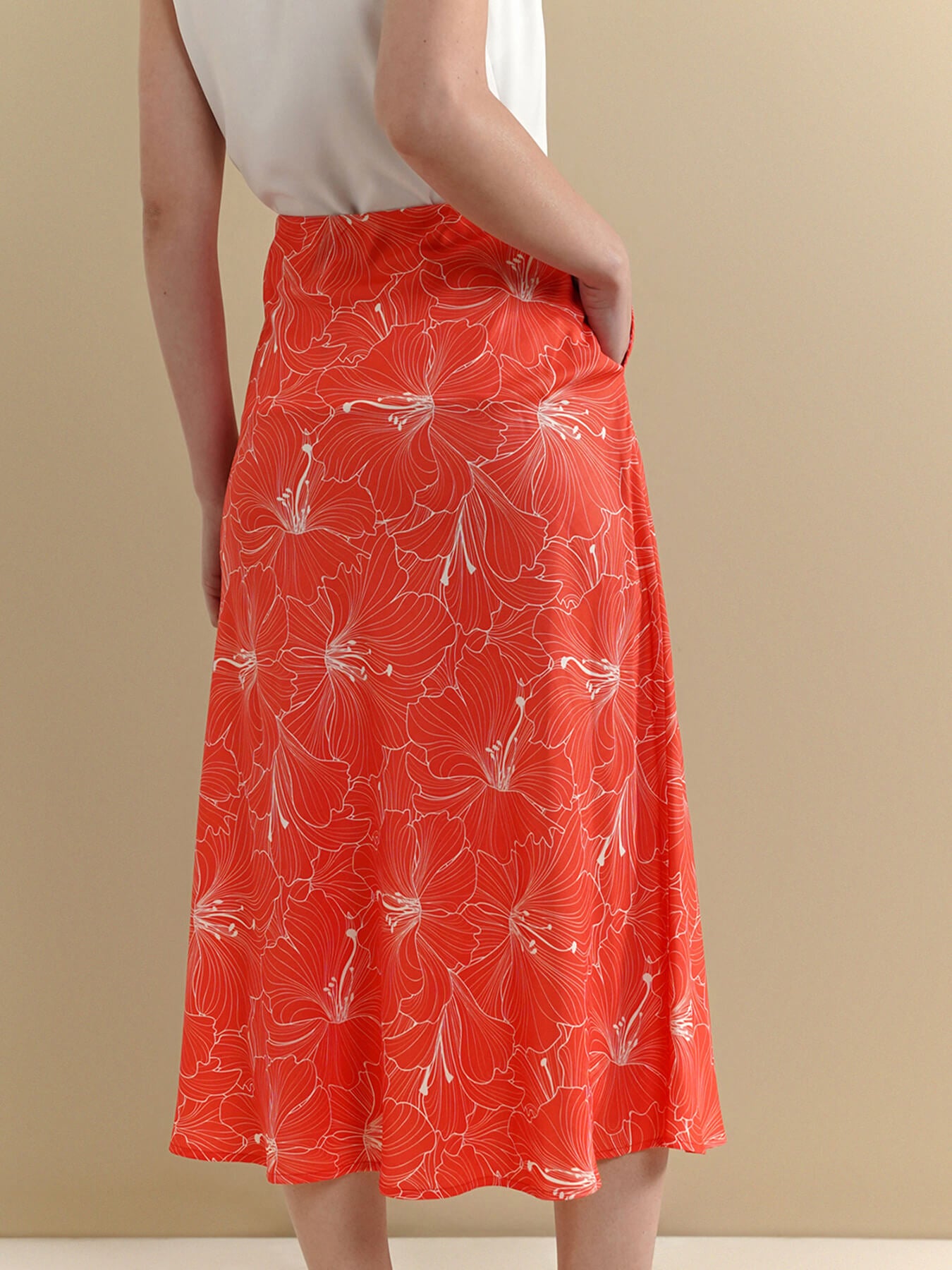 A-Line Skirt - Orange