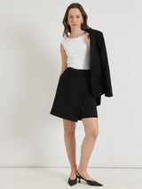 Cotton Skort - Black