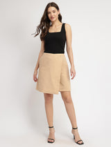Cotton Skort - Beige