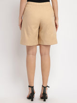 Cotton Skort - Beige