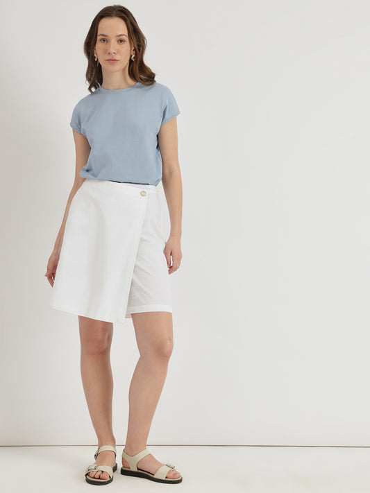 Cotton Skort - White