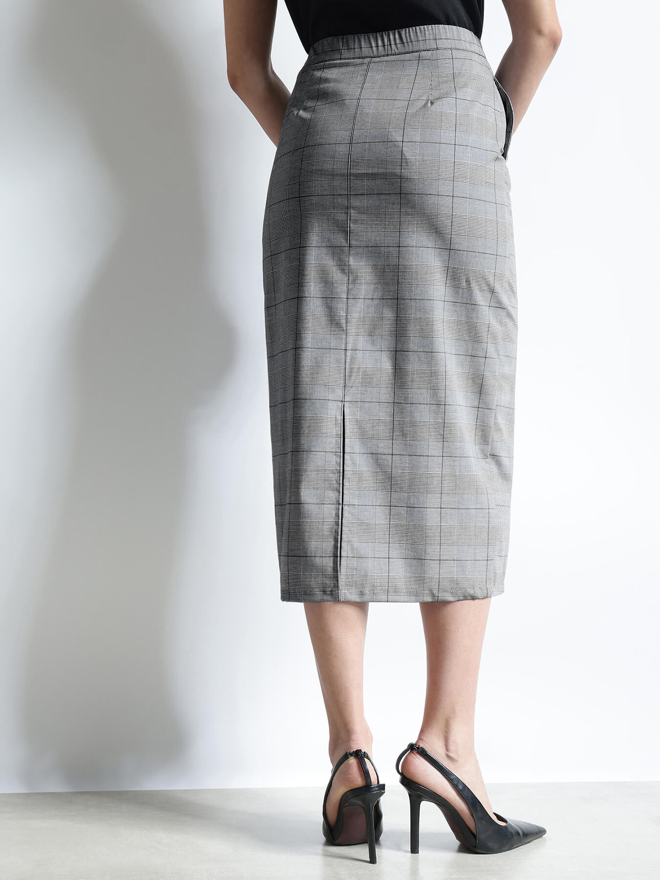 Straight Fit Skirt - White