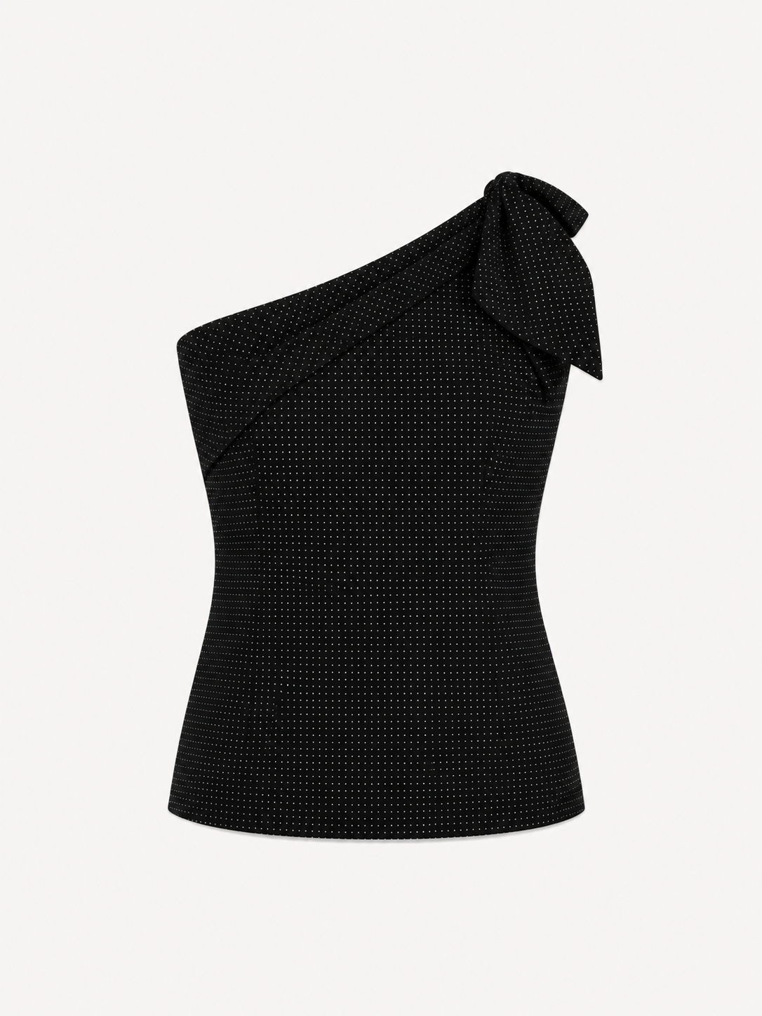 One Shoulder Top - Black