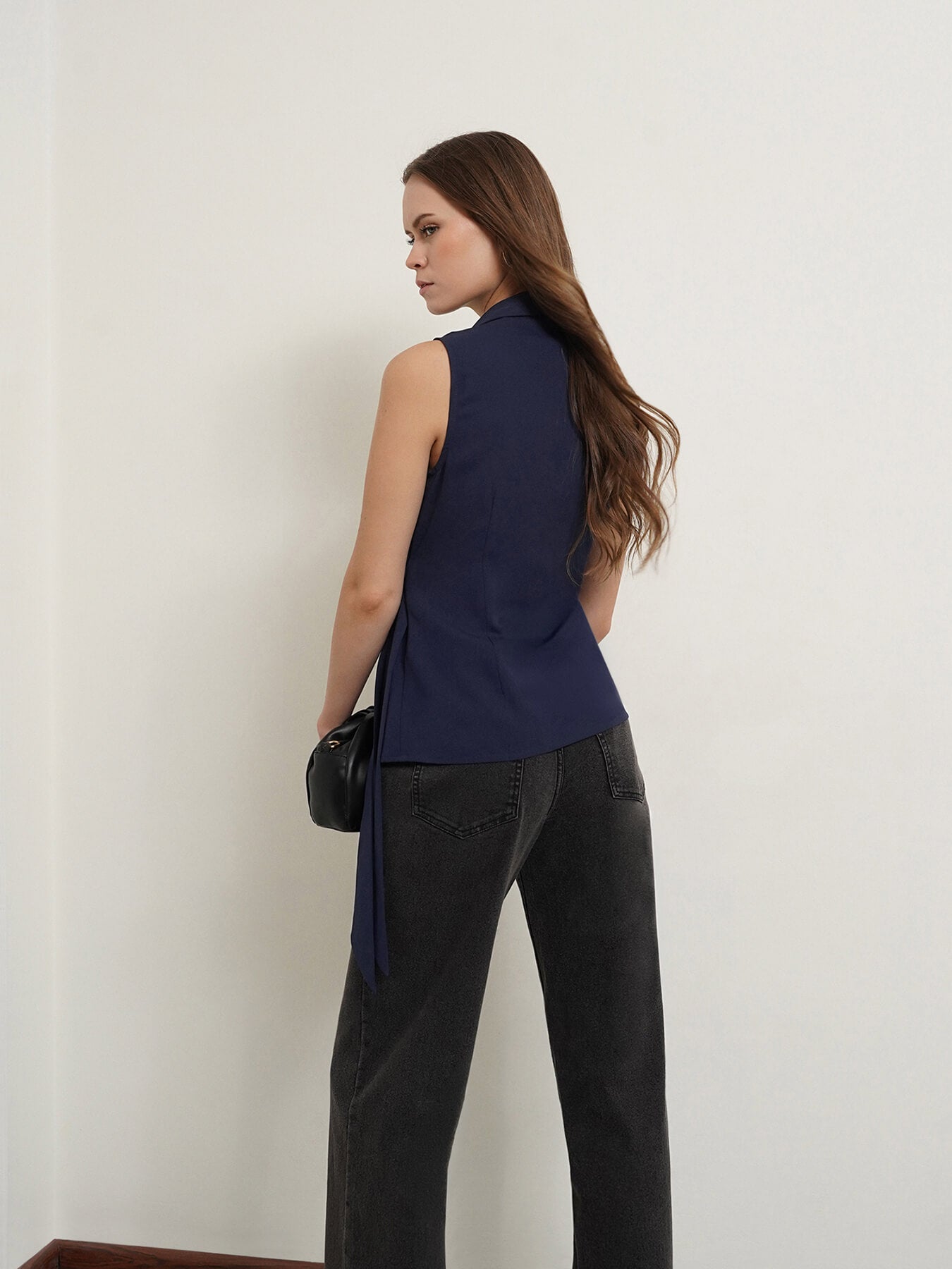Wrap Top - Navy