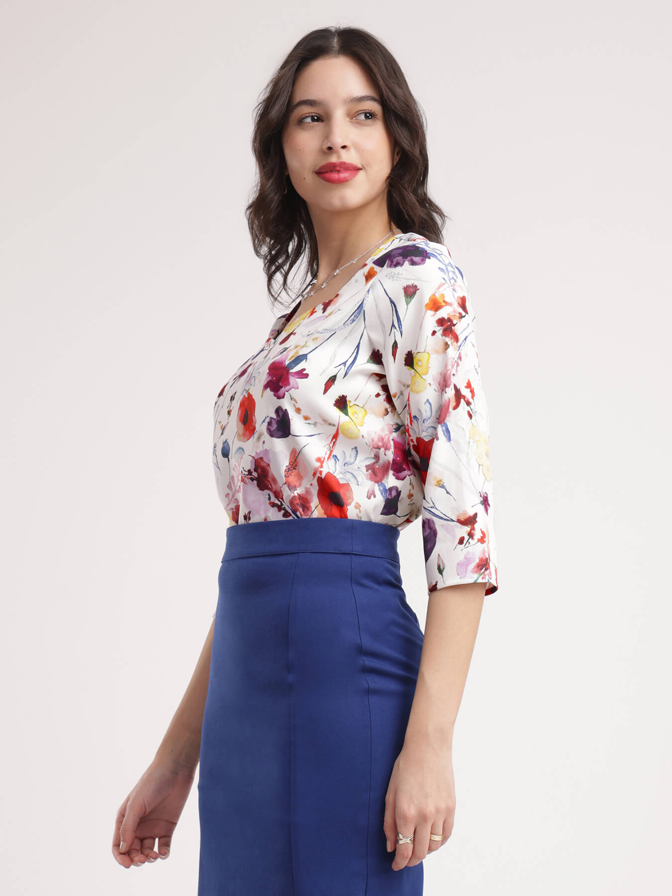 Sweetheart Neck Top - Multicolour