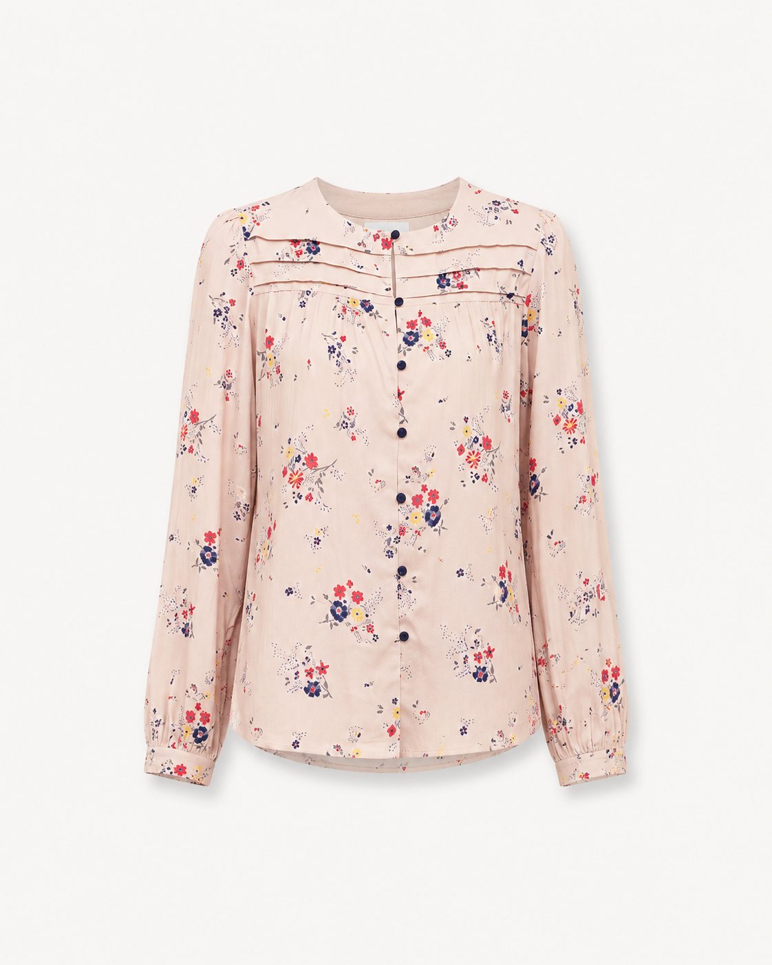 Floral Print Top - Off White