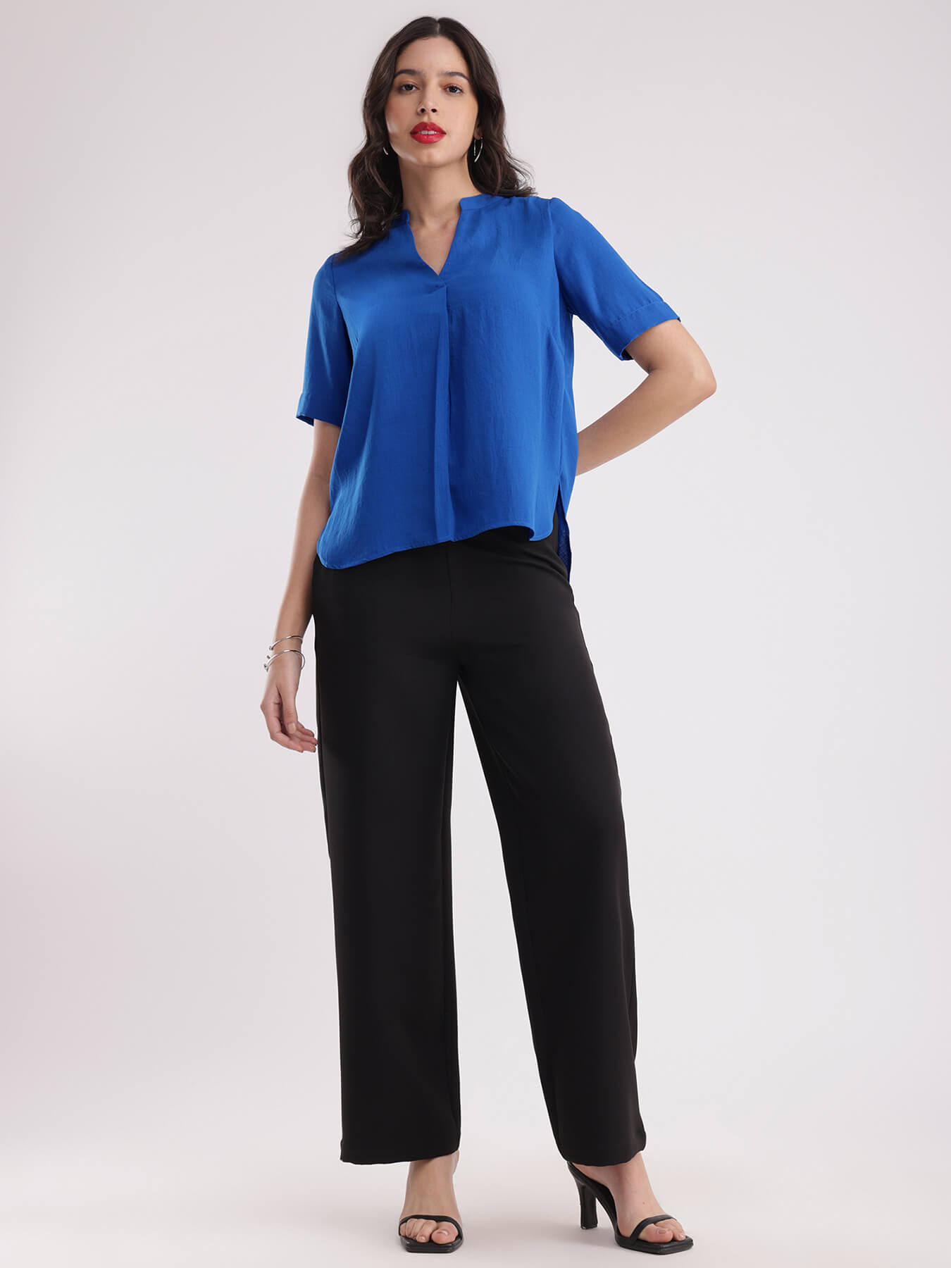 Pleat Detail Top - Royal Blue