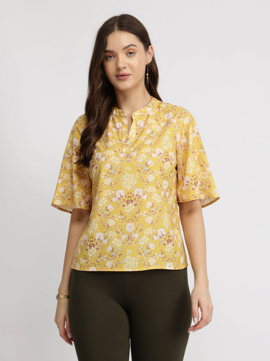 Floral Top - Yellow