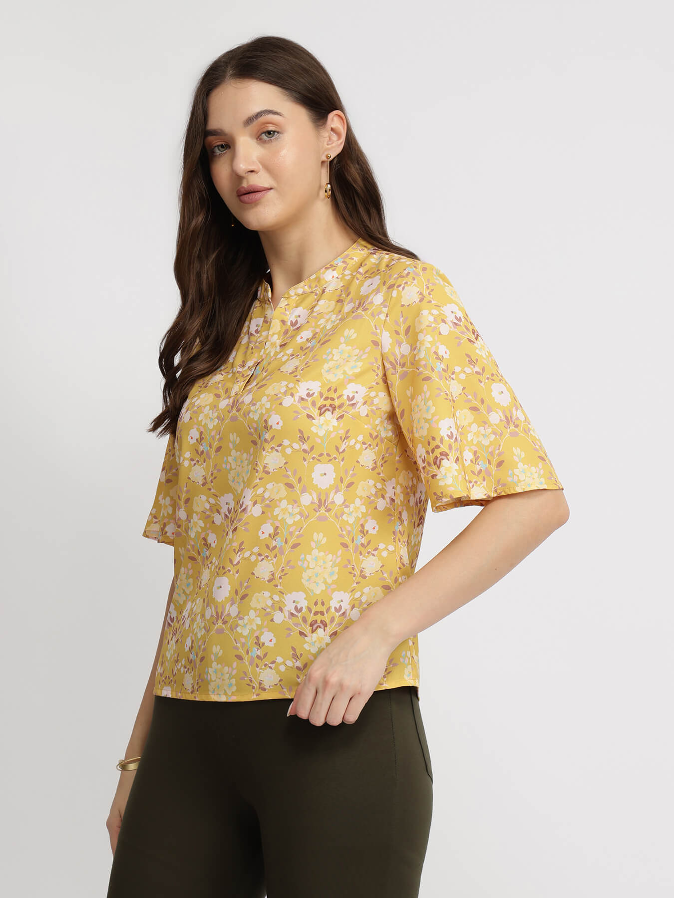 Floral Top - Yellow