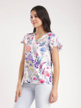 Floral Lace Top - Multicolour