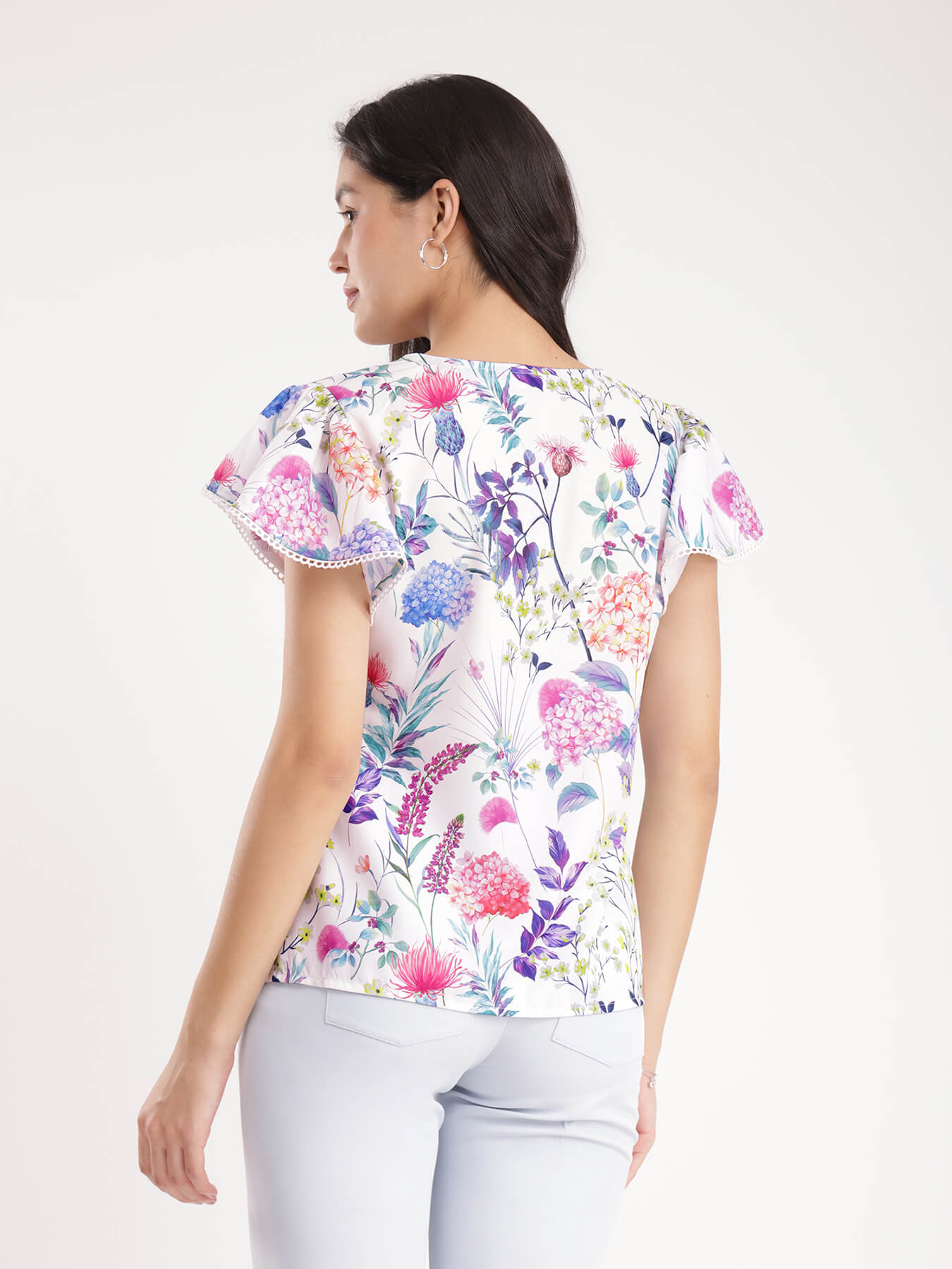 Floral Lace Top - Multicolour