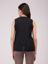 Bow Neck Top - Black