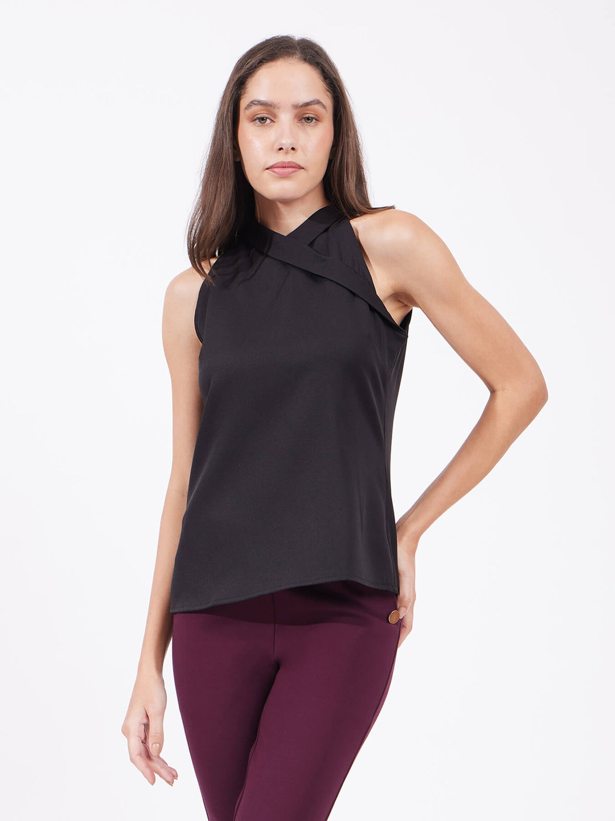 Halter Neck Top - Black