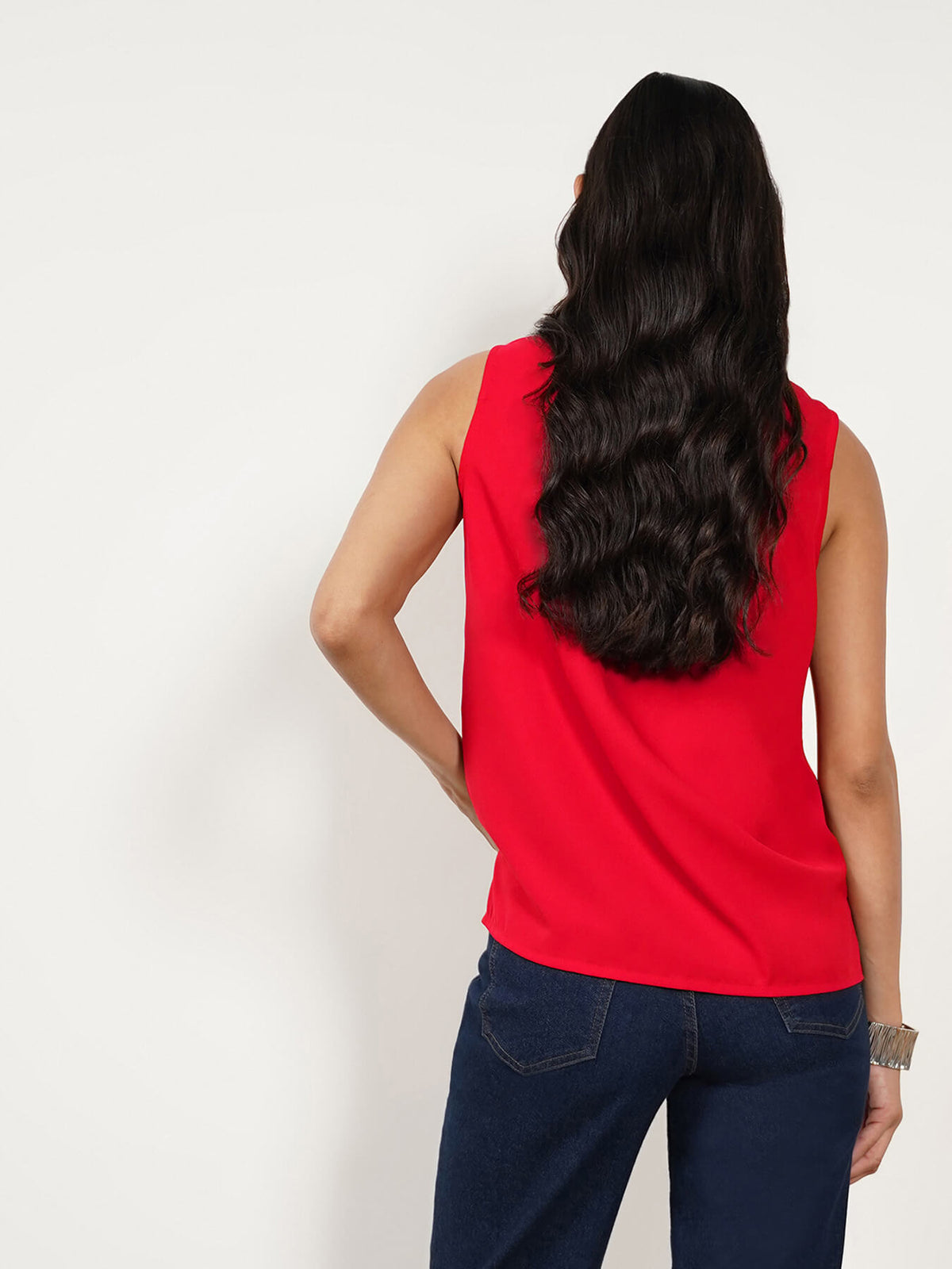 V-neck Top - Red