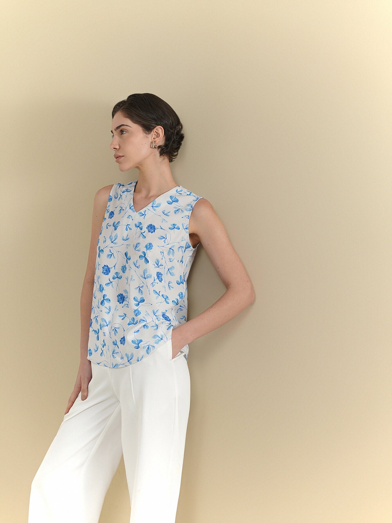 Floral Top - White