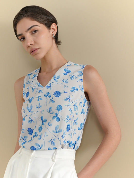 Floral Top - White