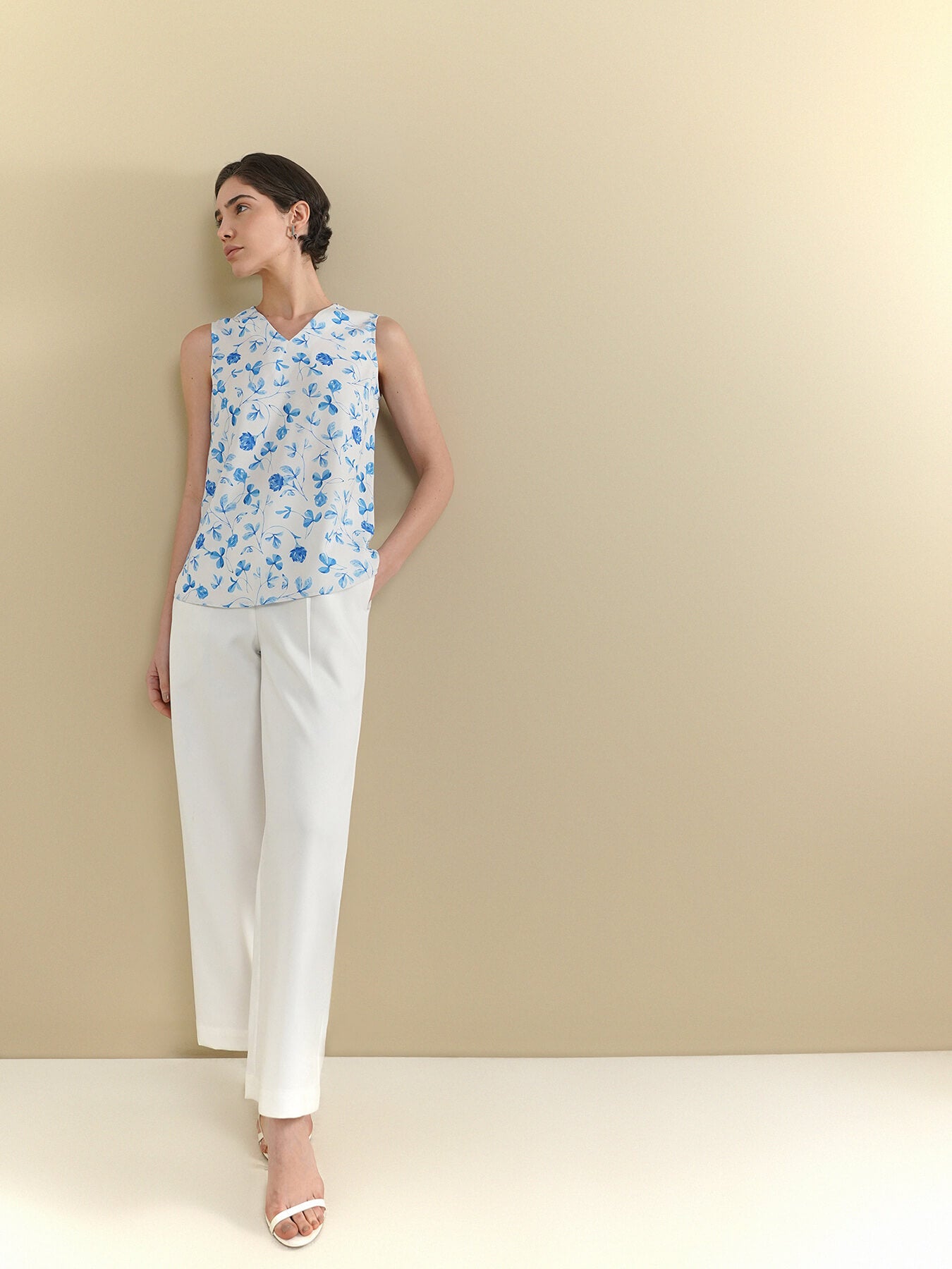 Floral Top - White