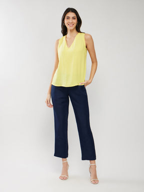 Self Textured Top - Yellow