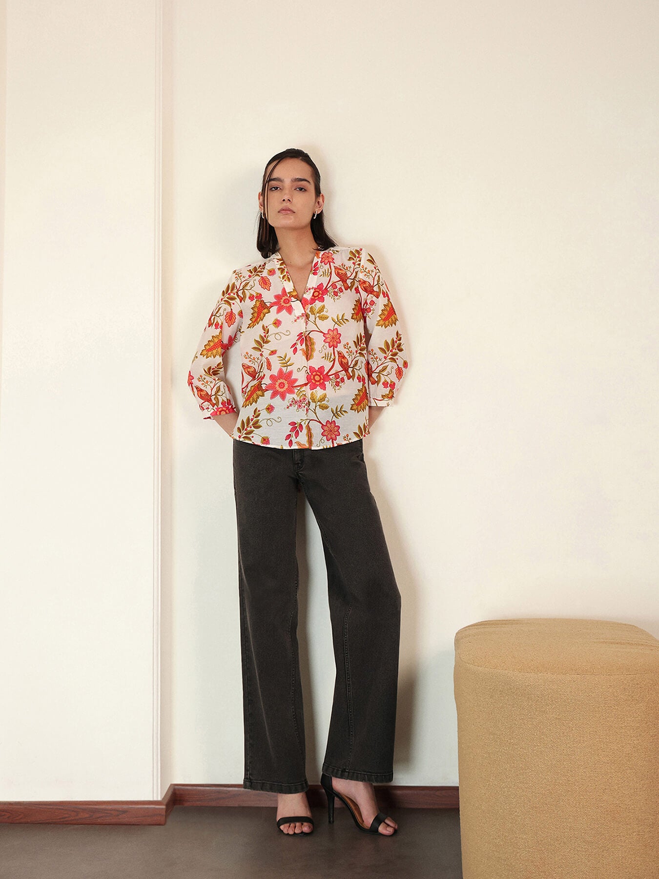 Floral Top - White