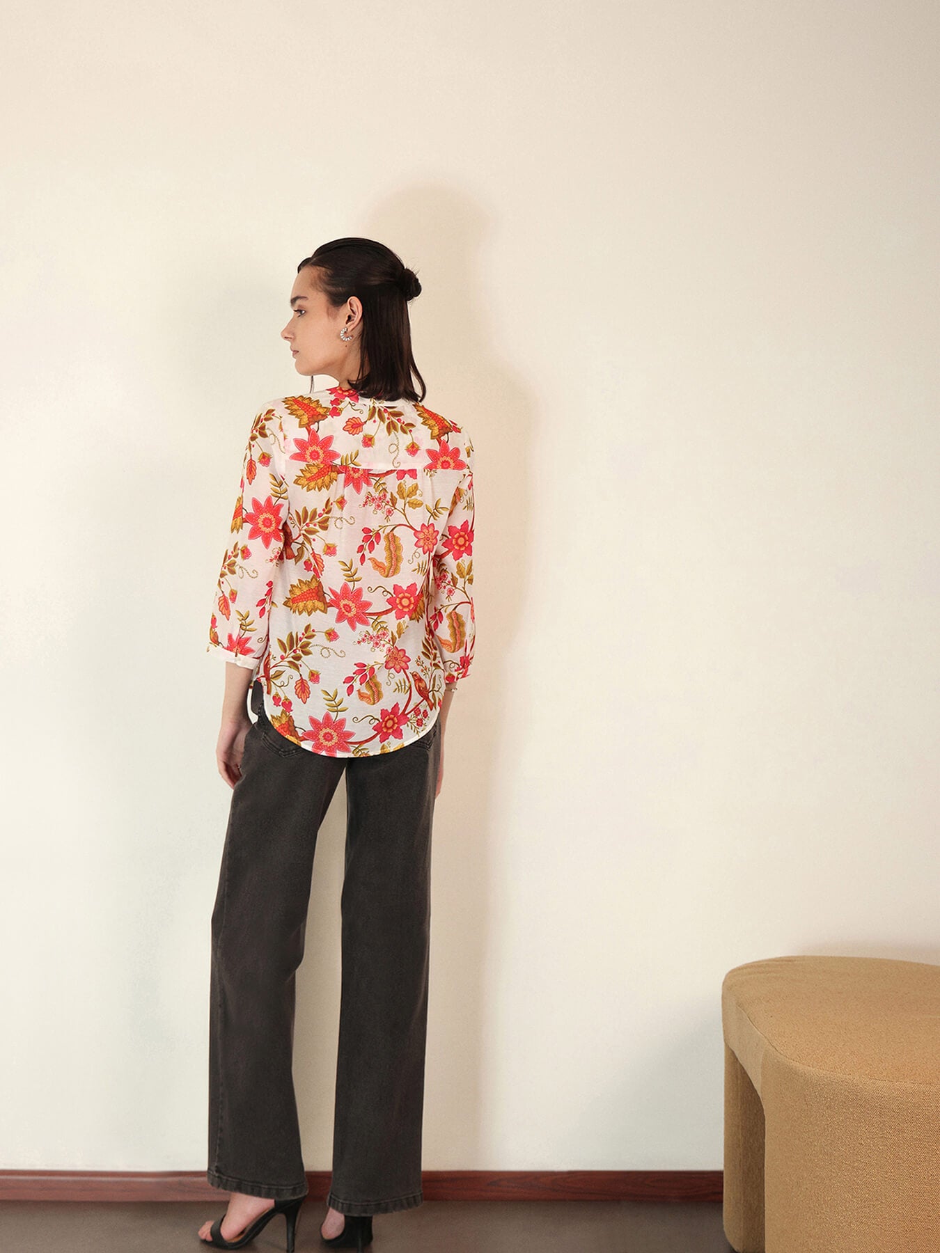 Floral Top - White