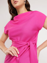 Stretchable Tie-up Top - Pink