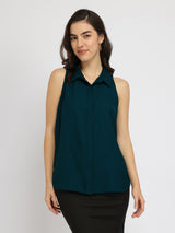 Button Down Top - Green