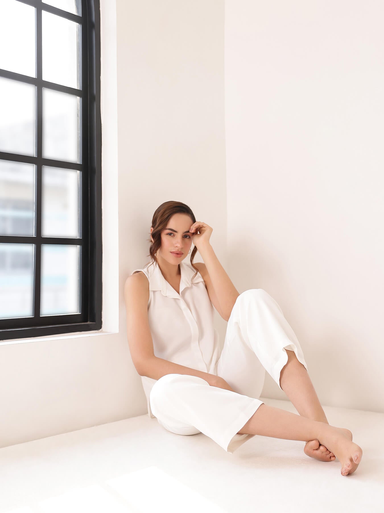 Sleeveless Top - White
