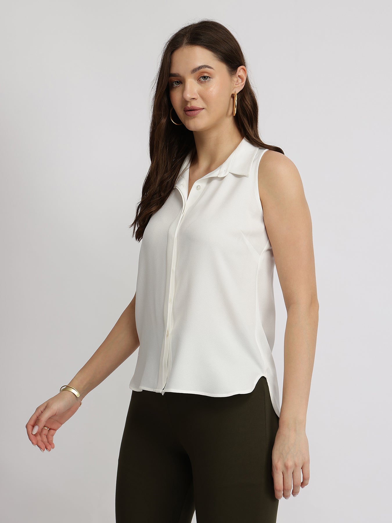 Sleeveless Top - White