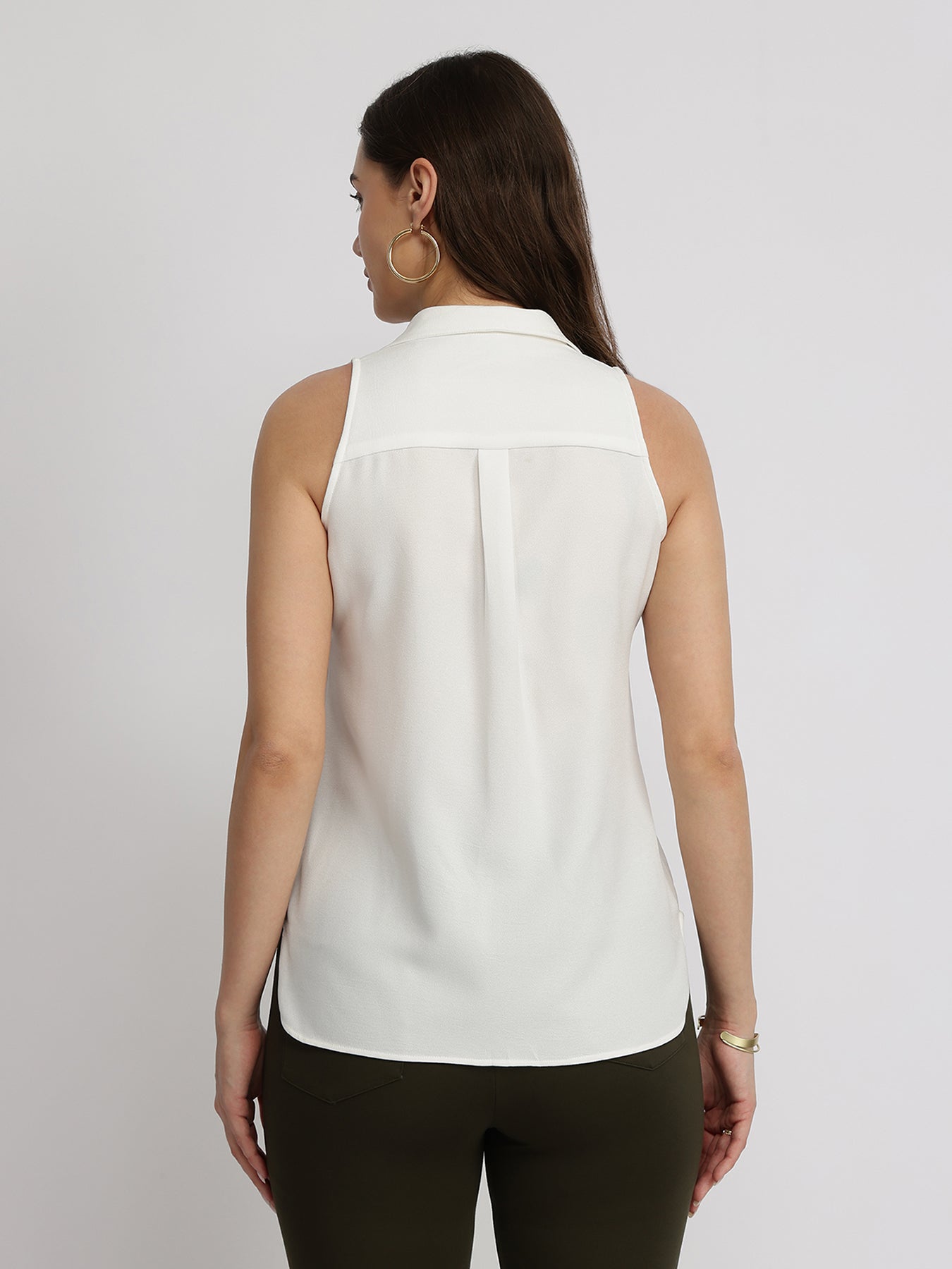 Sleeveless Top - White